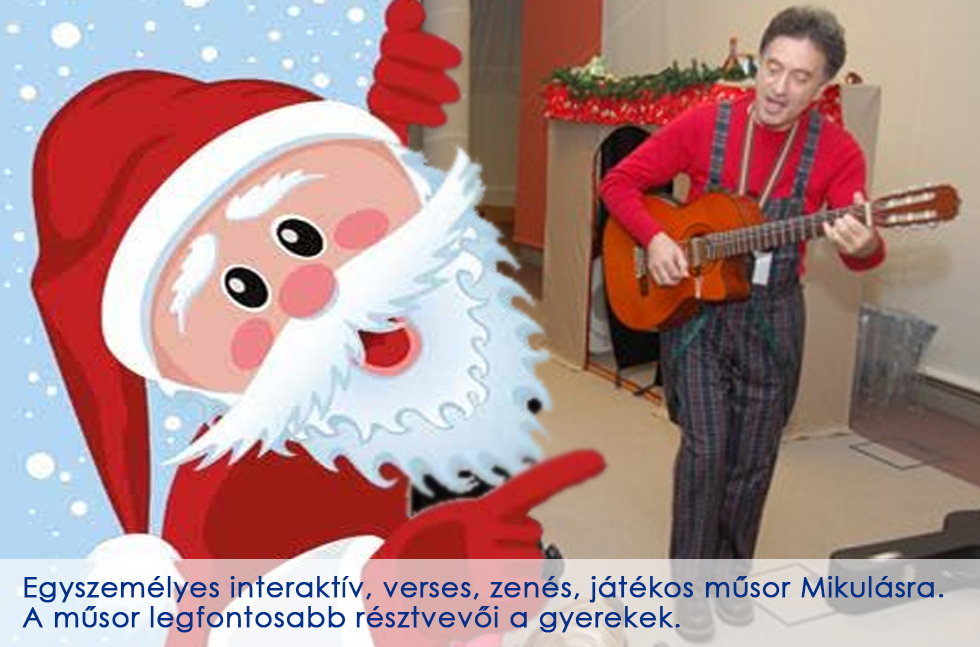  Téllel játszó Mikulás váró
